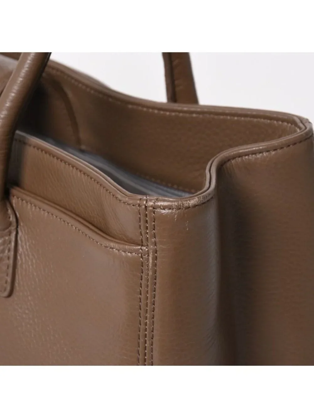 Chanel Executive Tote Bag Medium CC Logo Caviar Leather Brown